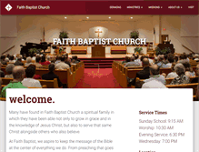 Tablet Screenshot of faithbaptistlebanon.org